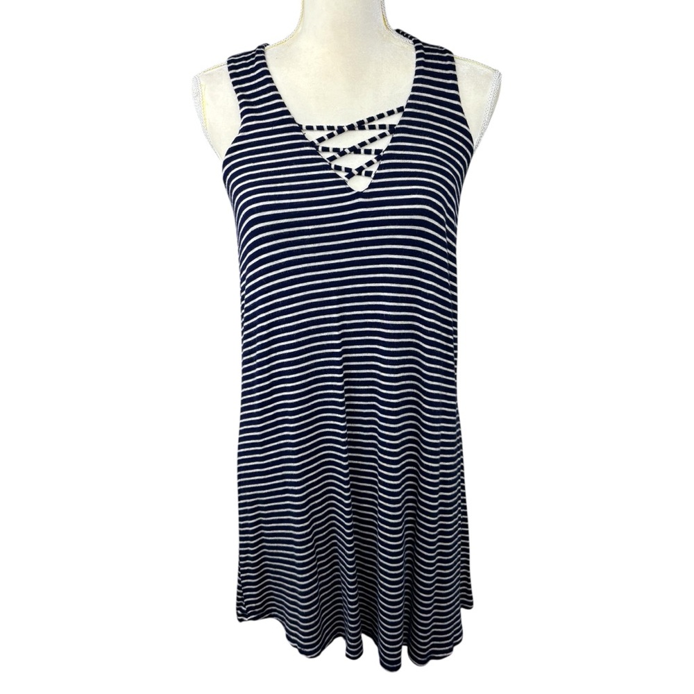Living Doll striped dress size Small summer casual beach outdoors vacation soft